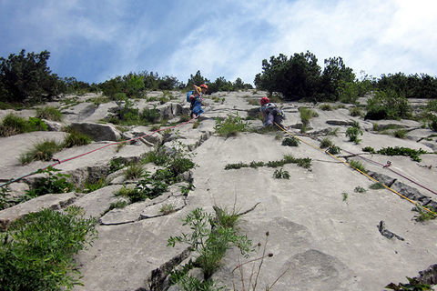 Brüggler-Plattten – ideal fürs Clean Climbing